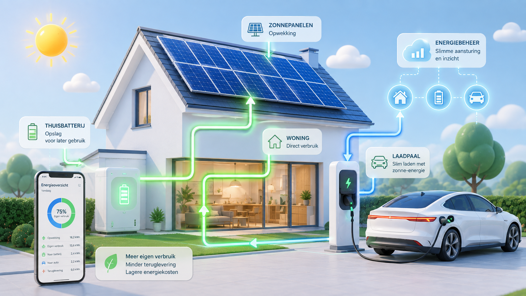 Slim laden Solar Panels